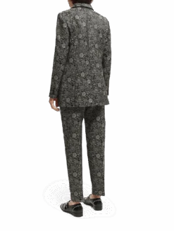 Scotch & Soda Mid-Rise Tapered Jacquard Trousers -Scotch & Soda 168797 Planetary 20Icons NHD DTL2