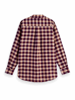Scotch & Soda Organic Checked Oversized Shirt -Scotch & Soda 168820 Check 20Thistle BCK