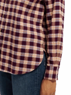 Scotch & Soda Organic Checked Oversized Shirt -Scotch & Soda 168820 Check 20Thistle MDL DTL1