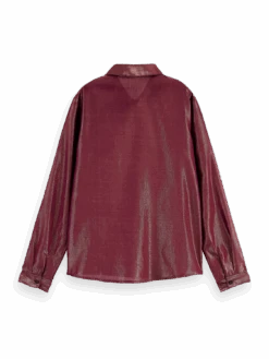 Scotch & Soda Regular Fit Buttoned Shirt 19 Scotch & Soda Regular Fit Buttoned Shirt -Scotch & Soda 168822 Aubergine 20Sunset BCK