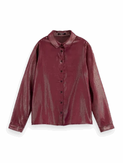Scotch & Soda Regular Fit Buttoned Shirt 18 Scotch & Soda Regular Fit Buttoned Shirt -Scotch & Soda 168822 Aubergine 20Sunset FNT