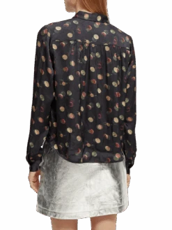 Scotch & Soda Slim Fit Jacquard Shirt 16 Scotch & Soda Slim Fit Jacquard Shirt -Scotch & Soda 168824 Planets NHD BCK