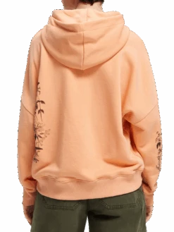 Scotch & Soda Loose Fit Artwork Hoodie -Scotch & Soda 168838 Winter 20Peach NHD BCK