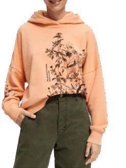 Scotch & Soda Loose Fit Artwork Hoodie