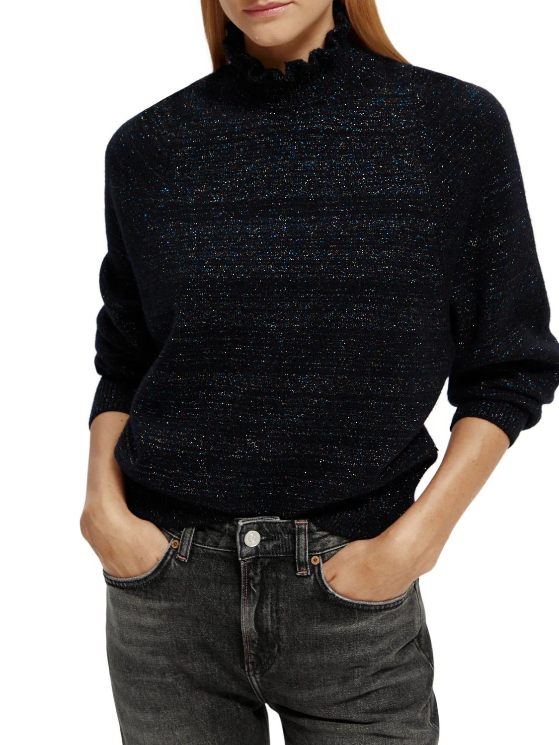 Scotch & Soda Ruffled Turtleneck Sweater 3 Scotch & Soda Ruffled Turtleneck Sweater
