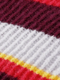 Scotch & Soda Fuzzy Knitted Puffy Sleeve Sweater -Scotch & Soda 168910 Blurred 20Lined 20Thistle DTL6