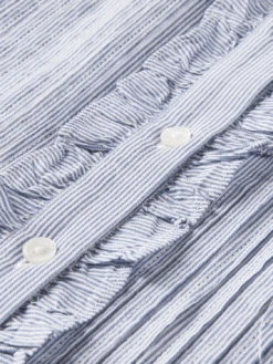 Scotch & Soda Lightweight Organic Cotton Ruffled Shirt -Scotch & Soda 168940 Combo 20T DTL6