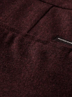 Scotch & Soda The Stuart Slim-Fit Wool-Blend Chino 22 Scotch & Soda The Stuart Slim-Fit Wool-Blend Chino -Scotch & Soda 168960 Bordeaux 20Melange DTL6