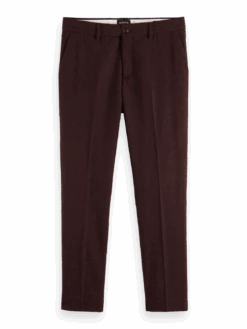 Scotch & Soda The Stuart Slim-Fit Wool-Blend Chino 20 Scotch & Soda The Stuart Slim-Fit Wool-Blend Chino -Scotch & Soda 168960 Bordeaux 20Melange FNT