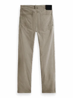 Scotch & Soda The Ralston Regular Slim Corduroy Pants -Scotch & Soda 168970 Moonstone BCK