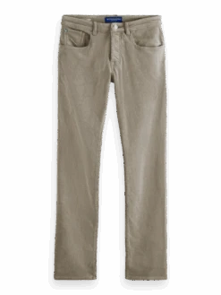 Scotch & Soda The Ralston Regular Slim Corduroy Pants -Scotch & Soda 168970 Moonstone FNT