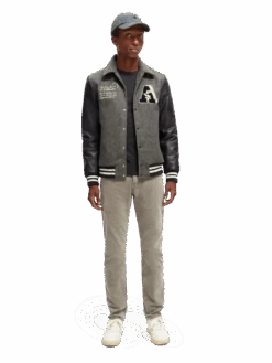 Scotch & Soda The Ralston Regular Slim Corduroy Pants -Scotch & Soda 168970 Moonstone MDL FNT 1