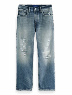 Scotch & Soda The Vert Straight Leg Distressed Jeans -Scotch & Soda 169003 Mars 20Attacks FNT