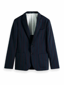 Scotch & Soda Yarn-Dyed Single-Breasted Blazer -Scotch & Soda 169038 Combo 20D FNT