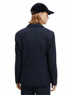 Scotch & Soda Yarn-Dyed Single-Breasted Blazer -Scotch & Soda 169038 Combo 20D MDL BCK