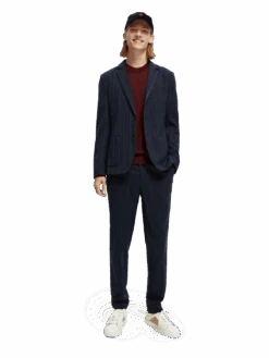 Scotch & Soda Yarn-Dyed Single-Breasted Blazer -Scotch & Soda 169038 Combo 20D MDL FNT