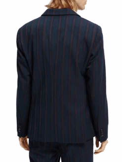 Scotch & Soda Yarn-Dyed Single-Breasted Blazer -Scotch & Soda 169038 Combo 20D NHD BCK