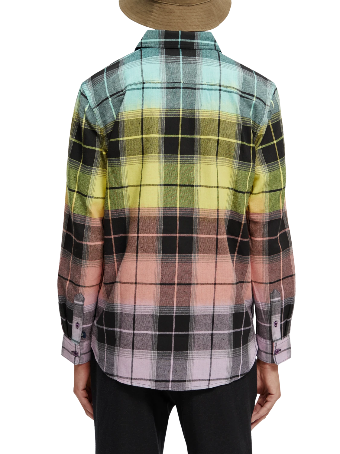 Scotch & Soda Regular-Fit Colourful Checked Flannel Shirt 5 Scotch & Soda Regular-Fit Colourful Checked Flannel Shirt - Image 3