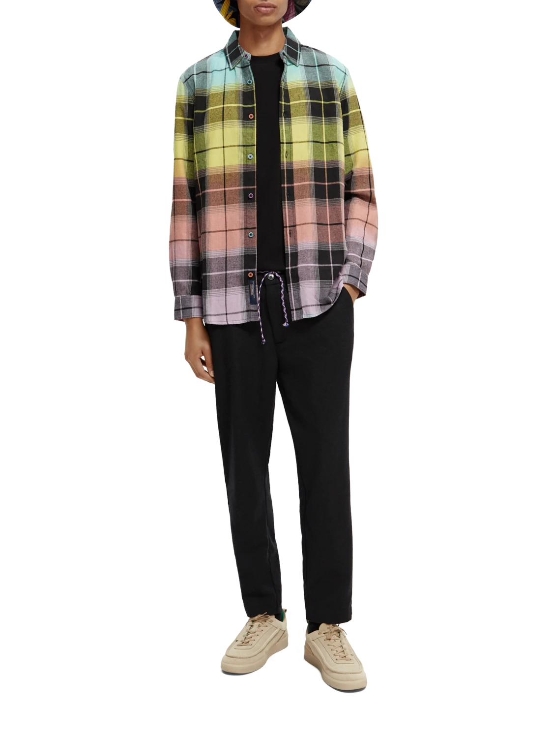Scotch & Soda Regular-Fit Colourful Checked Flannel Shirt 4 Scotch & Soda Regular-Fit Colourful Checked Flannel Shirt - Image 2