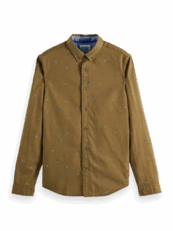 Scotch & Soda Slim Fit Embroidered Oxford Shirt 15 Scotch & Soda Slim Fit Embroidered Oxford Shirt -Scotch & Soda 169054 Combo 20B FNT