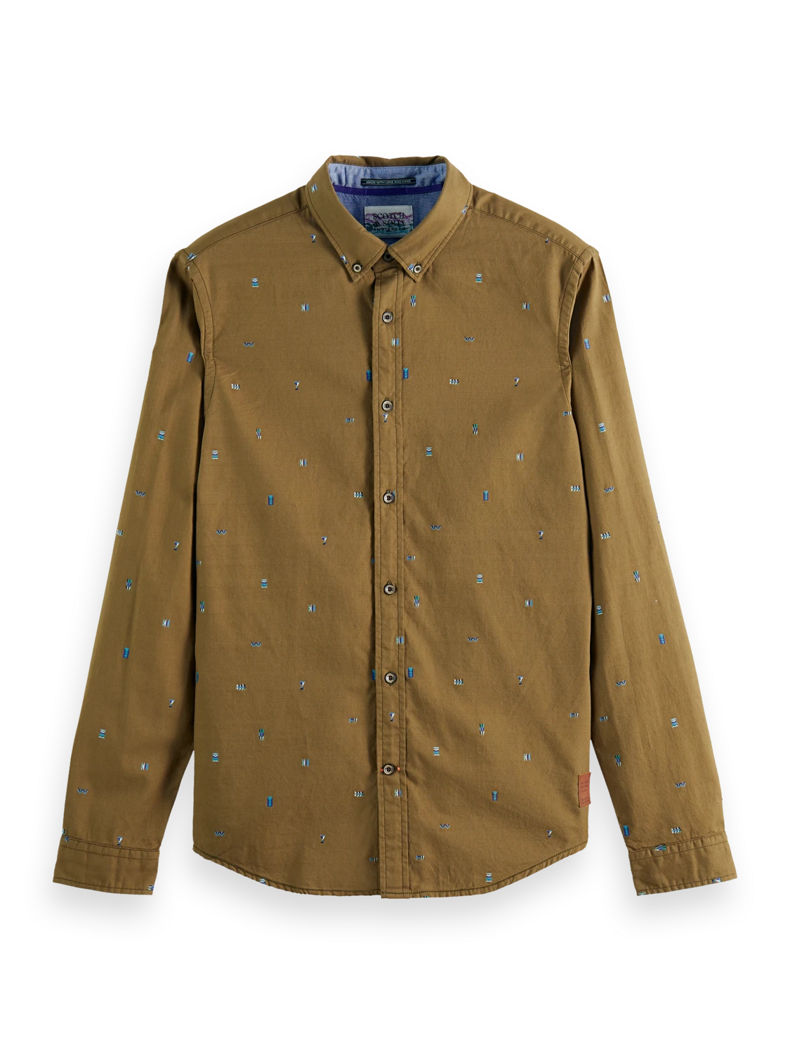 Scotch & Soda Slim Fit Embroidered Oxford Shirt 6 Scotch & Soda Slim Fit Embroidered Oxford Shirt - Image 4