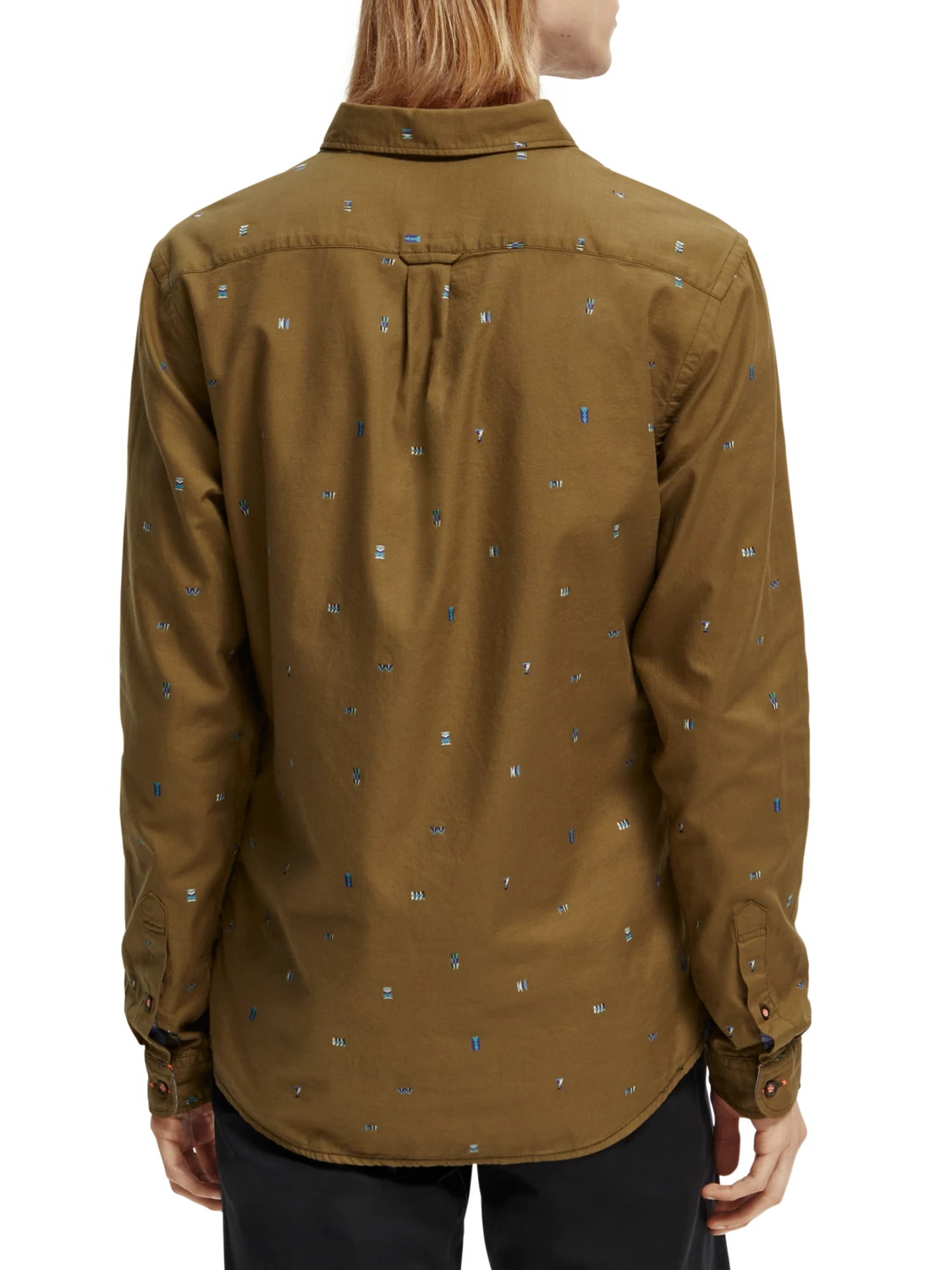 Scotch & Soda Slim Fit Embroidered Oxford Shirt 5 Scotch & Soda Slim Fit Embroidered Oxford Shirt - Image 3