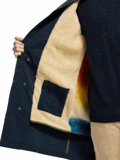 Scotch & Soda Long Teddy-Lined Parka -Scotch & Soda 169113 Navy MDL DTL1