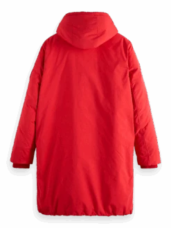 Scotch & Soda Water-Repellent Long-Length Parka -Scotch & Soda 169114 Roady 20Red BCK