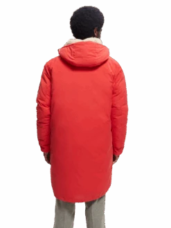 Scotch & Soda Water-Repellent Long-Length Parka -Scotch & Soda 169114 Roady 20Red MDL BCK