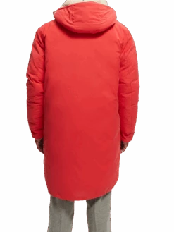 Scotch & Soda Water-Repellent Long-Length Parka -Scotch & Soda 169114 Roady 20Red NHD BCK