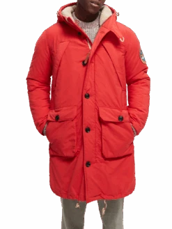Scotch & Soda Water-Repellent Long-Length Parka