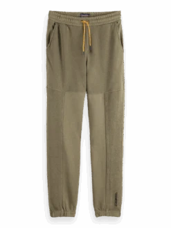 Scotch & Soda Patched Organic Cotton Felpa Sweatpants -Scotch & Soda 169124 Military FNT