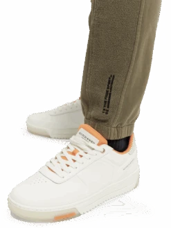 Scotch & Soda Patched Organic Cotton Felpa Sweatpants -Scotch & Soda 169124 Military NHD DTL1