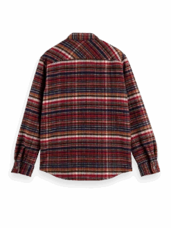 Scotch & Soda Checked Wool-Blend Overshirt -Scotch & Soda 169161 Combo 20A BCK