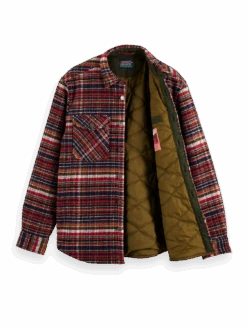 Scotch & Soda Checked Wool-Blend Overshirt -Scotch & Soda 169161 Combo 20A DTL1