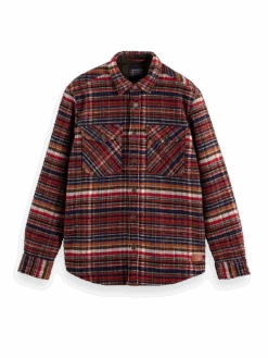Scotch & Soda Checked Wool-Blend Overshirt -Scotch & Soda 169161 Combo 20A FNT