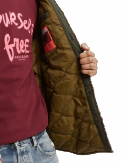 Scotch & Soda Checked Wool-Blend Overshirt -Scotch & Soda 169161 Combo 20A NHD DTL1