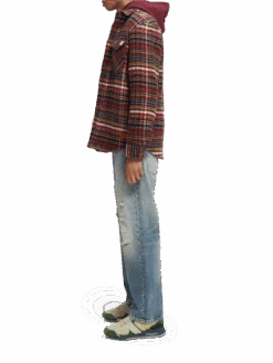 Scotch & Soda Checked Wool-Blend Overshirt -Scotch & Soda 169161 Combo 20A NHD SDE