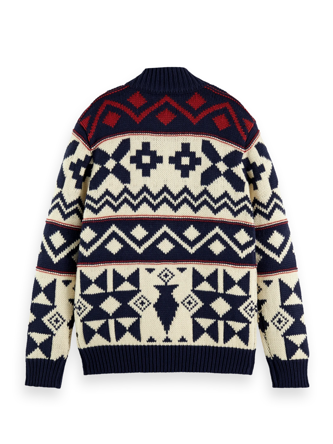 Scotch & Soda Chunky Wool-Blend Zip Cardigan With Detachable Inner Jacket 8 Scotch & Soda Chunky Wool-Blend Zip Cardigan With Detachable Inner Jacket - Image 6