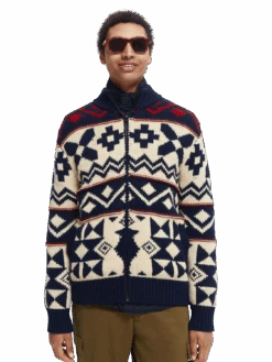 Scotch & Soda Chunky Wool-Blend Zip Cardigan With Detachable Inner Jacket 31 Scotch & Soda Chunky Wool-Blend Zip Cardigan With Detachable Inner Jacket -Scotch & Soda 169162 Combo 20A MDL CRP