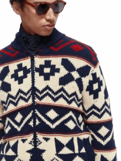 Scotch & Soda Chunky Wool-Blend Zip Cardigan With Detachable Inner Jacket 32 Scotch & Soda Chunky Wool-Blend Zip Cardigan With Detachable Inner Jacket -Scotch & Soda 169162 Combo 20A MDL DTL1