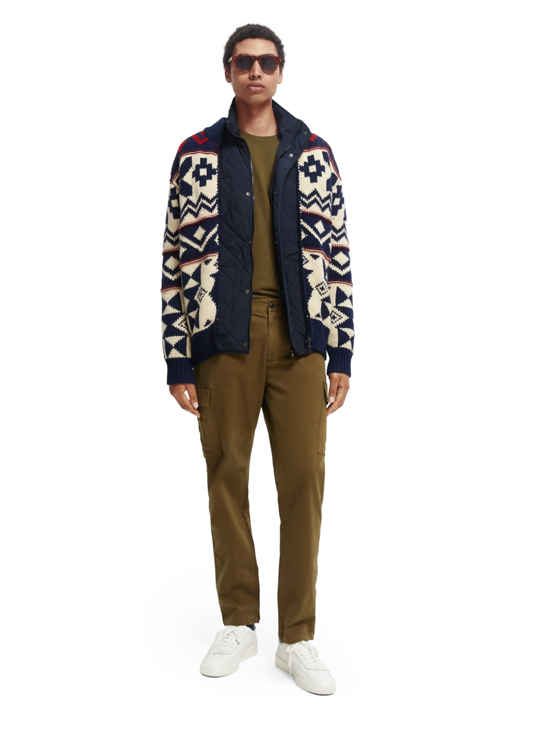 Scotch & Soda Chunky Wool-Blend Zip Cardigan With Detachable Inner Jacket 17 Scotch & Soda Chunky Wool-Blend Zip Cardigan With Detachable Inner Jacket - Image 15
