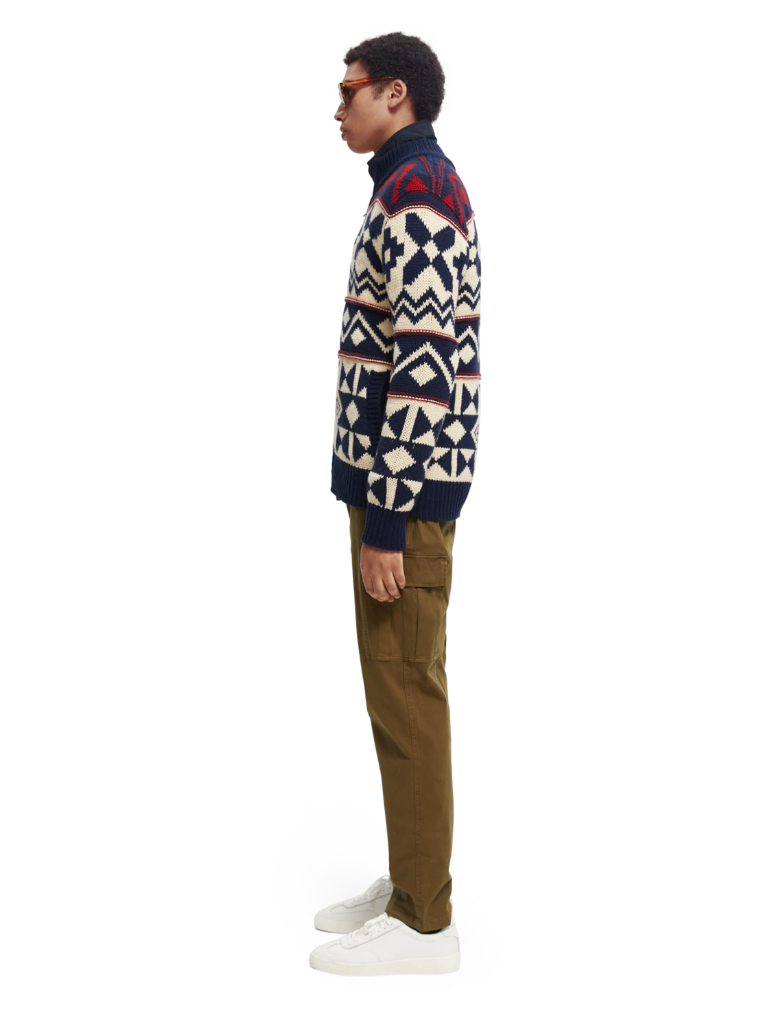 Scotch & Soda Chunky Wool-Blend Zip Cardigan With Detachable Inner Jacket 18 Scotch & Soda Chunky Wool-Blend Zip Cardigan With Detachable Inner Jacket - Image 16