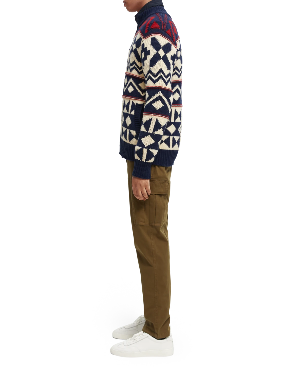 Scotch & Soda Chunky Wool-Blend Zip Cardigan With Detachable Inner Jacket 20 Scotch & Soda Chunky Wool-Blend Zip Cardigan With Detachable Inner Jacket - Image 18