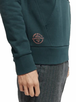 Scotch & Soda Artwork Felpa Hoodie -Scotch & Soda 169194 Space 20Green MDL DTL2