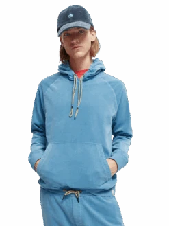 Scotch & Soda Organic Cotton Corduroy Hoodie 23 Scotch & Soda Organic Cotton Corduroy Hoodie -Scotch & Soda 169195 Winter 20Sky MDL CRP