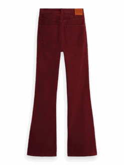 Scotch & Soda The Charm Garment-Dyed Corduroy Flare -Scotch & Soda 169219 Zinfandel BCK