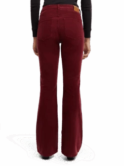 Scotch & Soda The Charm Garment-Dyed Corduroy Flare -Scotch & Soda 169219 Zinfandel MDL BCK