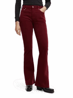 Scotch & Soda The Charm Garment-Dyed Corduroy Flare -Scotch & Soda 169219 Zinfandel MDL CRP