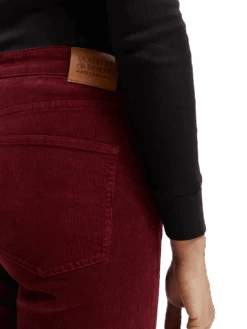 Scotch & Soda The Charm Garment-Dyed Corduroy Flare -Scotch & Soda 169219 Zinfandel MDL DTL1